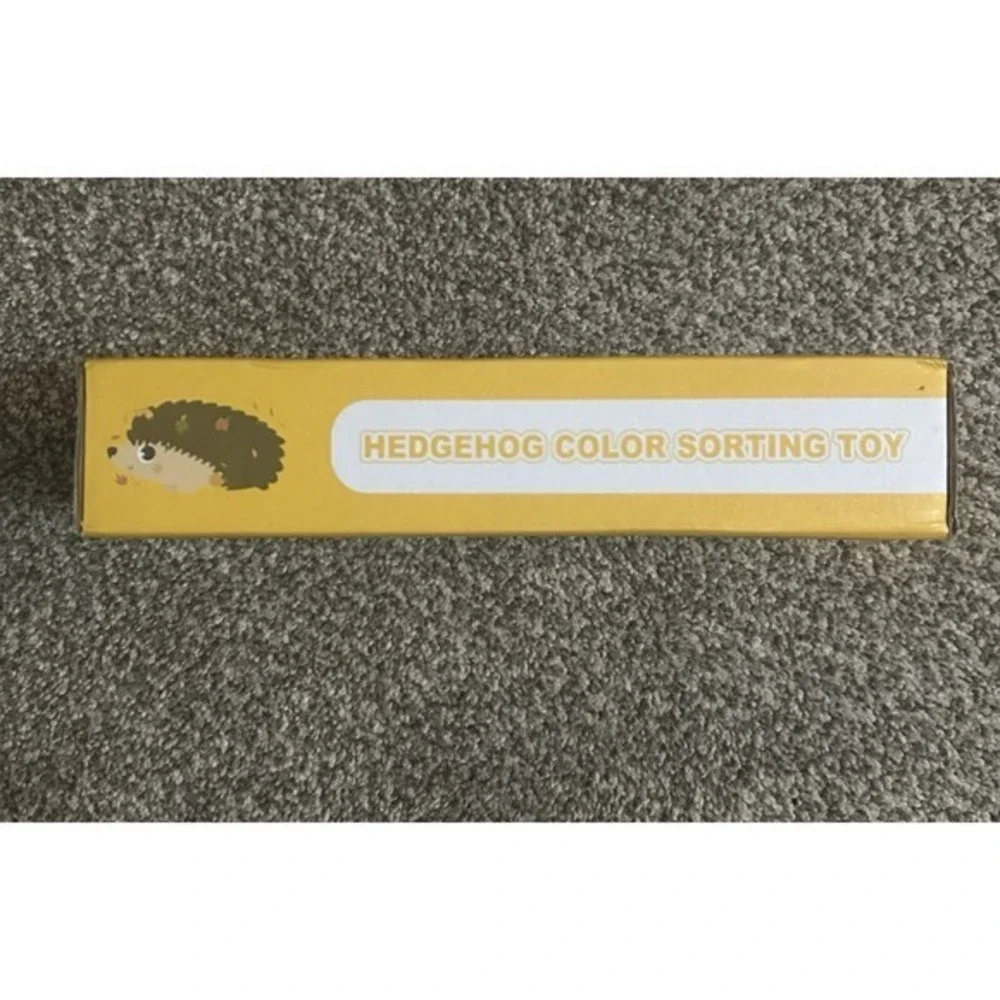 Color Sorting Toy Hedgehog Educational Math Learning Home School New In Box Gift